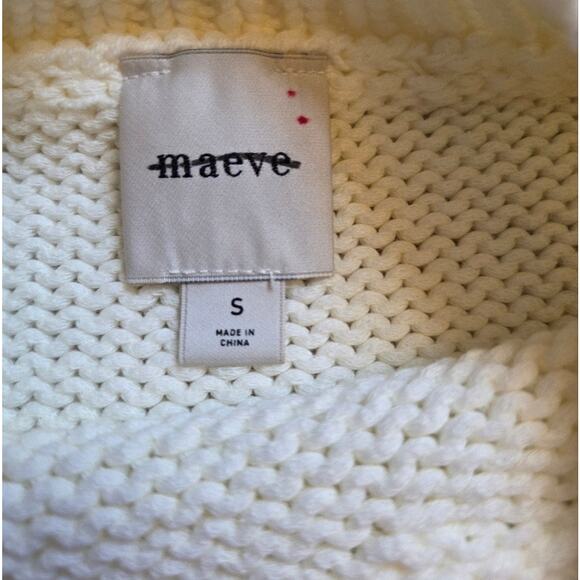 Anthropologie Maeve Strawberry The Pippa Crew-Neck Sweater Sz S - Picture 7 of 7